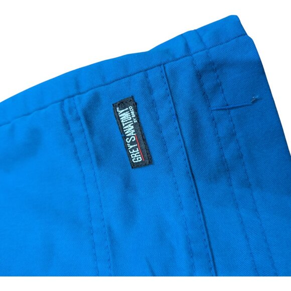 Grey's Anatomy Barco Women's Scrub Jacket Warm-Up Snap Up Galaxy Blue Sz Small - Picture 3 of 9